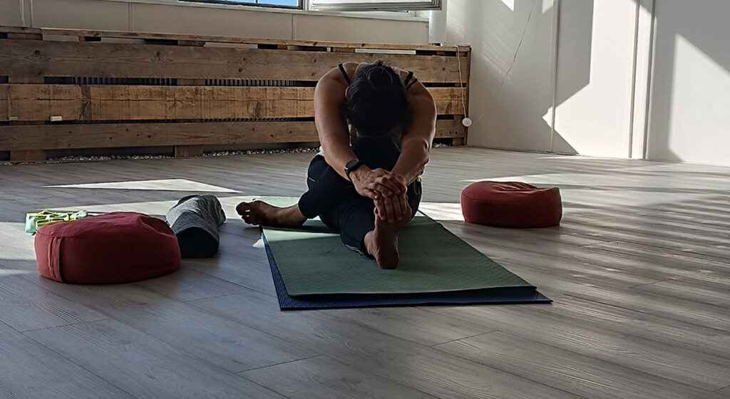 Yoga pose yoga en meditatie dag retraite