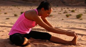 Yoga for mental flexibility and resilience, yoga in desert