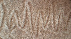Cane sugar with peaks