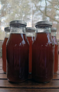 Ginger sirop in bottle